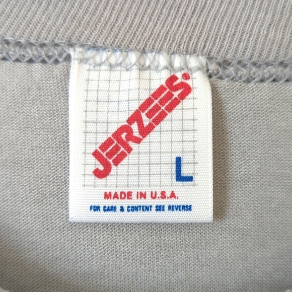 Jerzees 90's Vintage Maxim Las Vegas Graphic Short Sleeve Crewneck T-shirt Gray - Picture 5 of 10